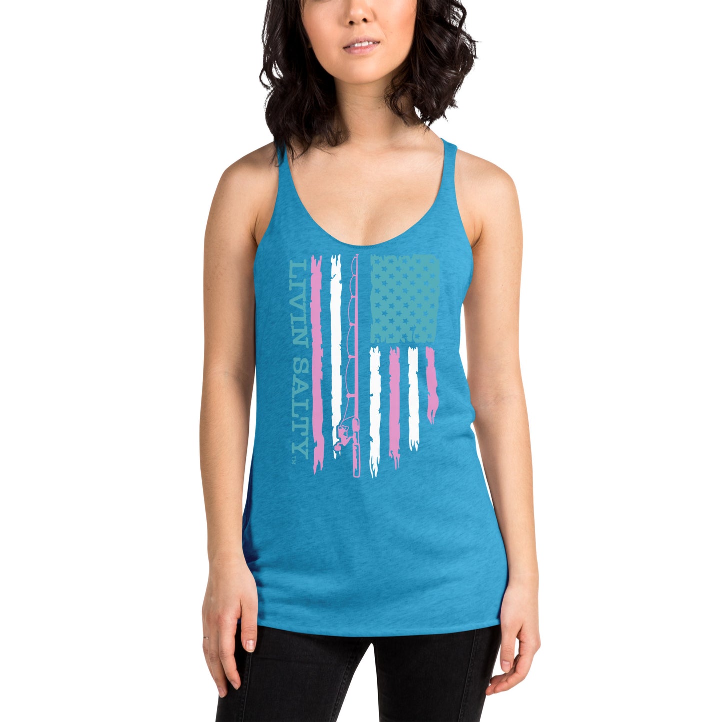 Women's LIVIN SALTY Flag Tank