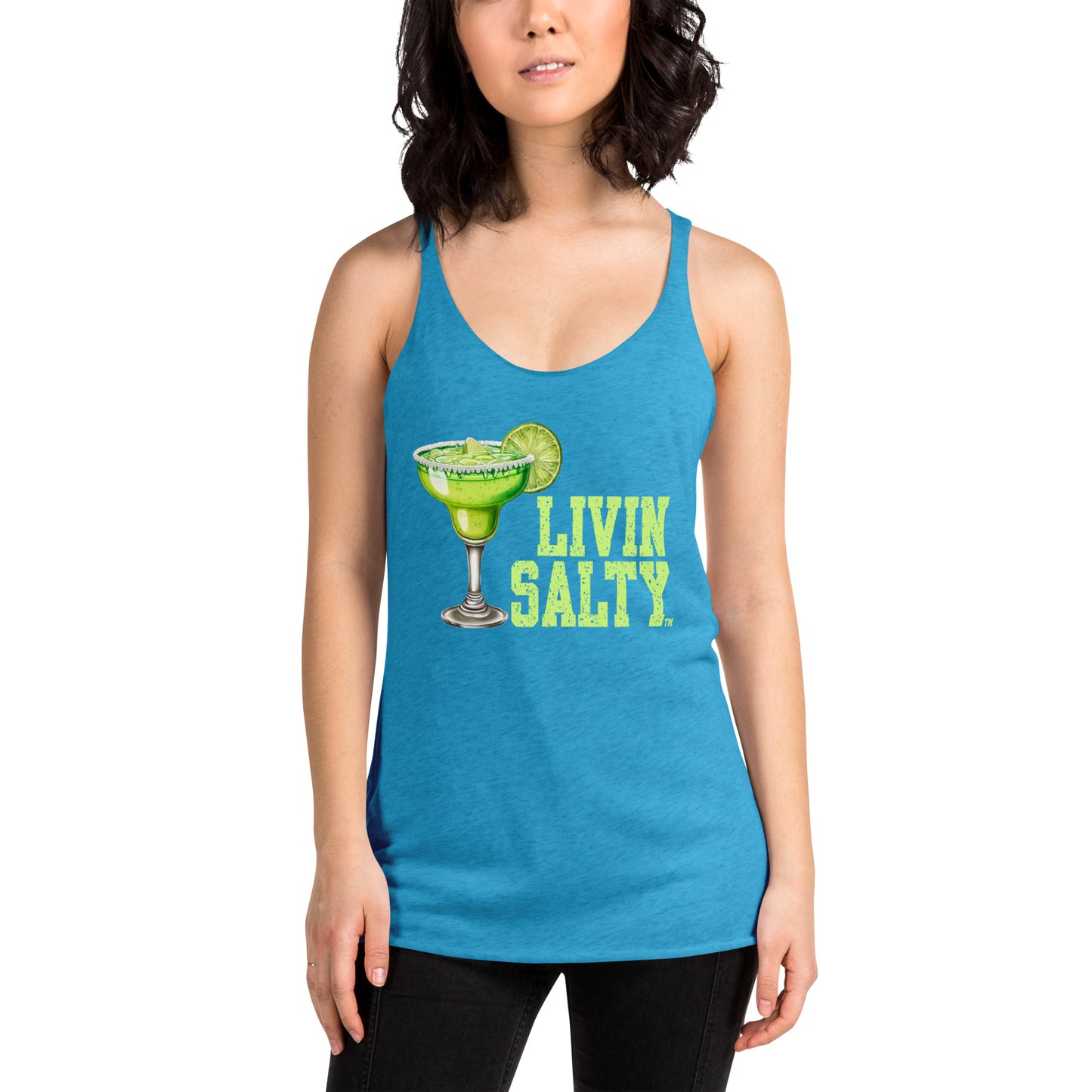 Women's Margarita LIVIN SALTY Racerback Tank